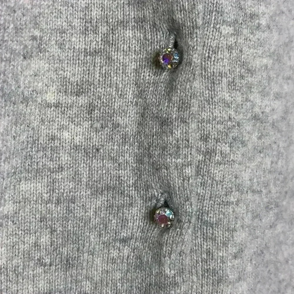 Cashmere and Lace Grey Blushed Pink Cardigan - Picture 4 of 12